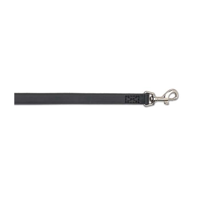 Ancol Leather Dog Lead - Black