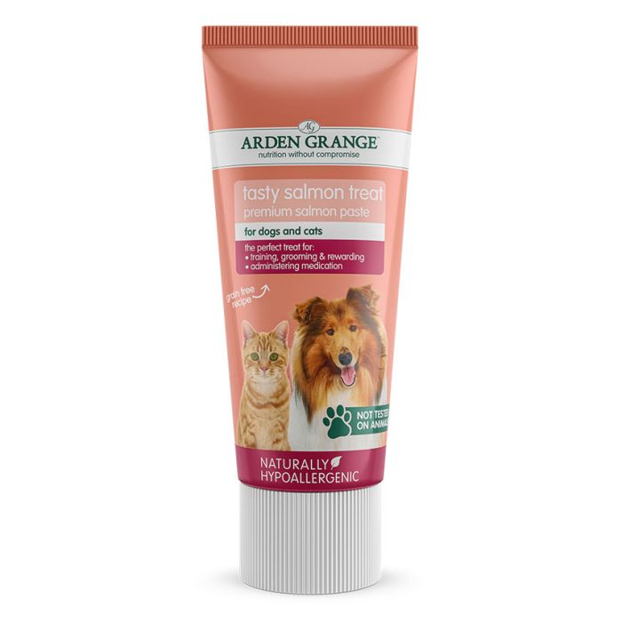Arden Grange Tasty Salmon Paste for Dogs & Cats - 12 x 75g Box