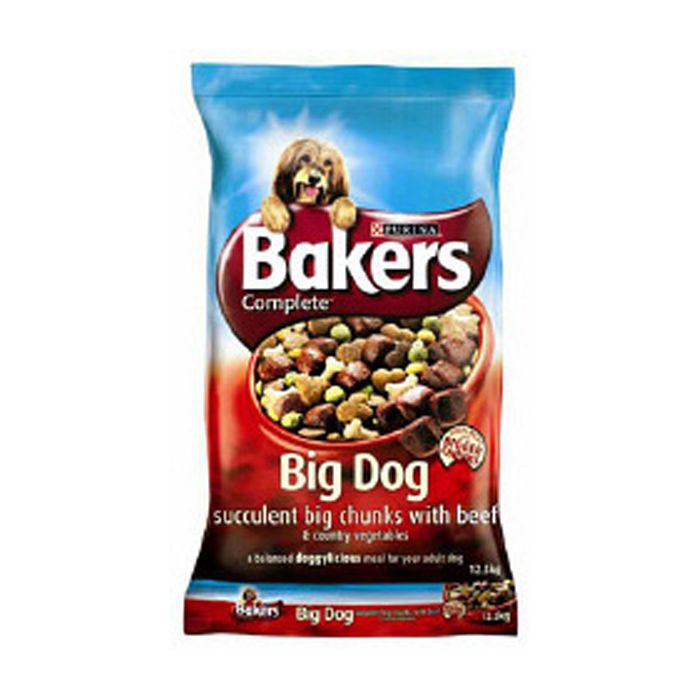 Bakers Big Bites Beef & Vegetables Dog Food 12.5kg