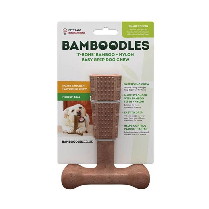Bamboodle T-Bone Dog Chew Medium - Chicken
