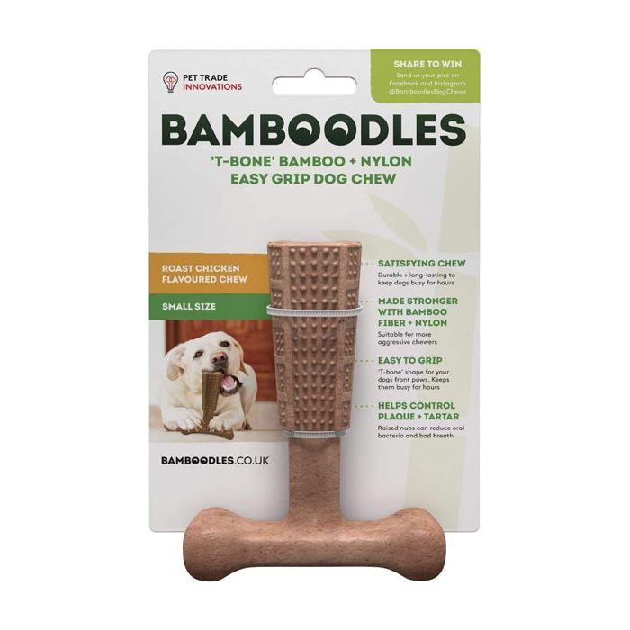 Bamboodle T-Bone Dog Chew Small - Chicken
