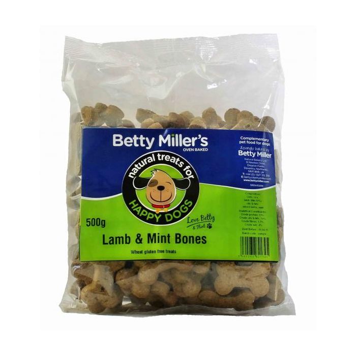 Betty Miller Lamb & Mint Bones 500g