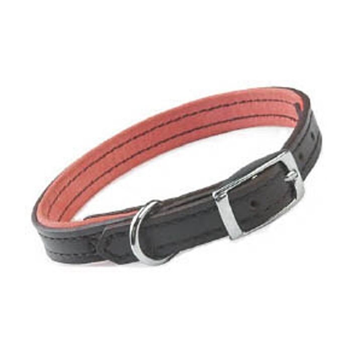 Ancol Leather Pink Suede Dog Collar