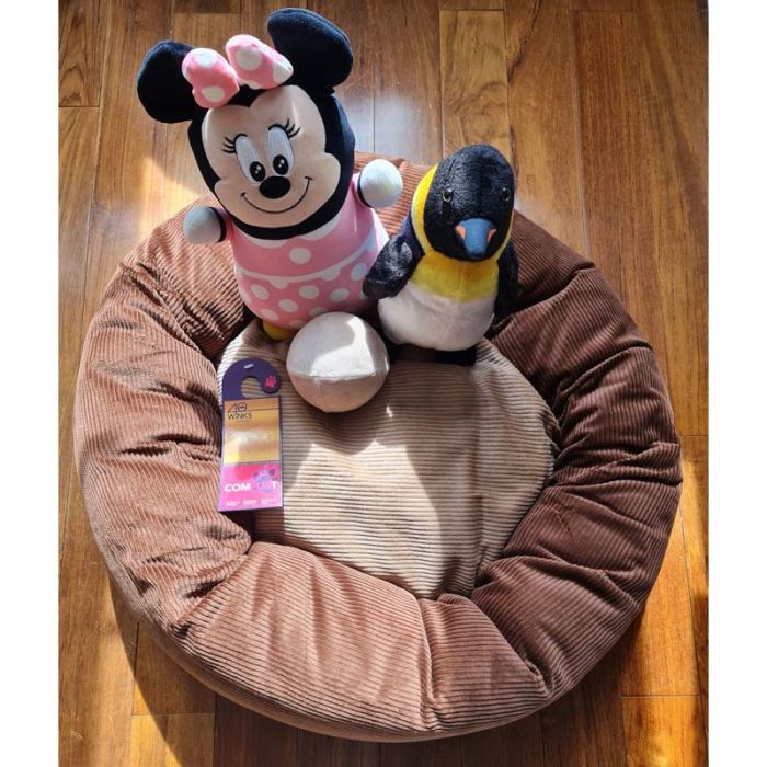 Luxury Donut Dog & Cat Bed - Caffe Latte