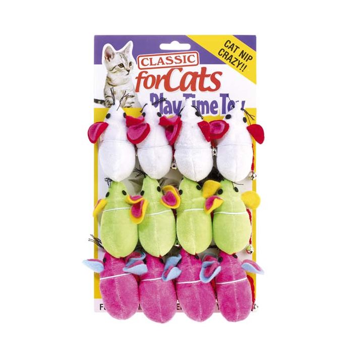 Classic Satin Mouse & Bell For Cats