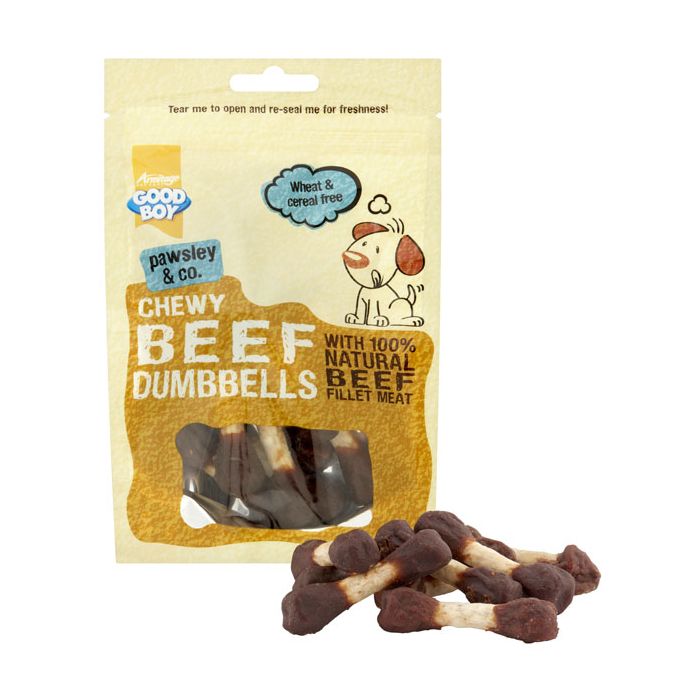 Good Boy Chewy Beef Dumbbells