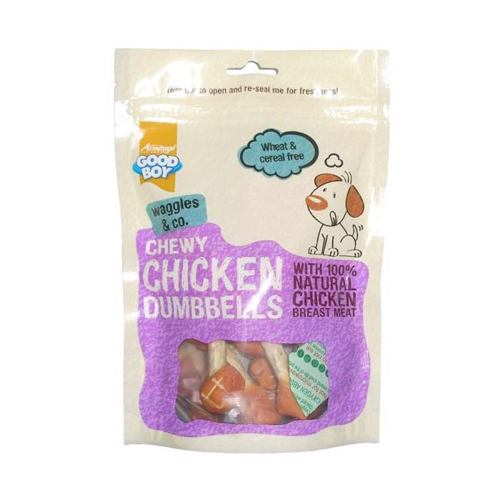 Good Boy Chewy Chicken Dumbbells