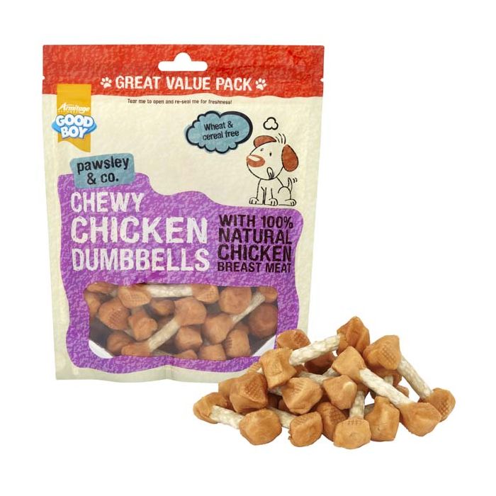 Good Boy Chewy Chicken Dumbbells 350g