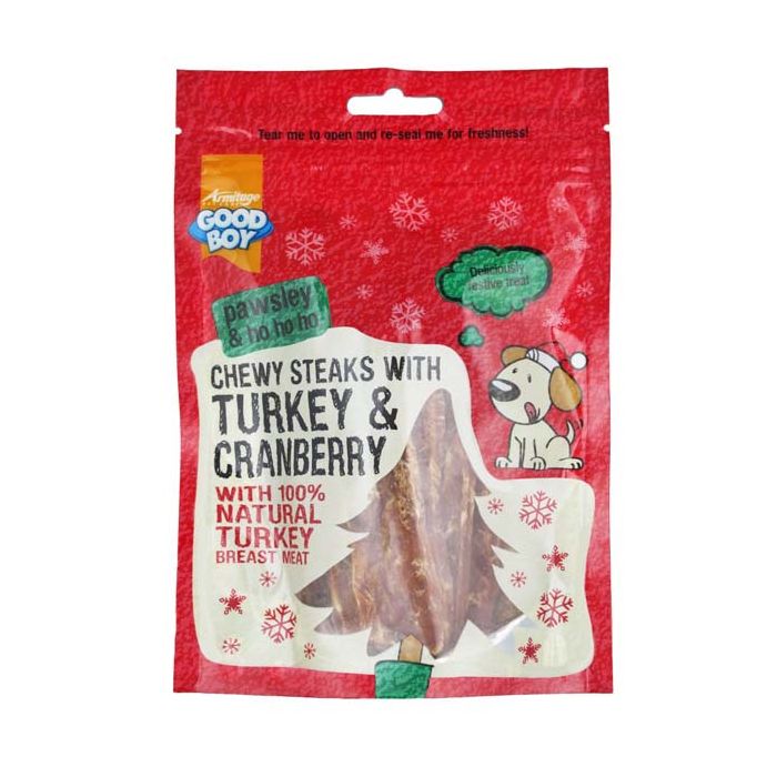 Good Boy Chewy Steaks with Turkey & Cranberry