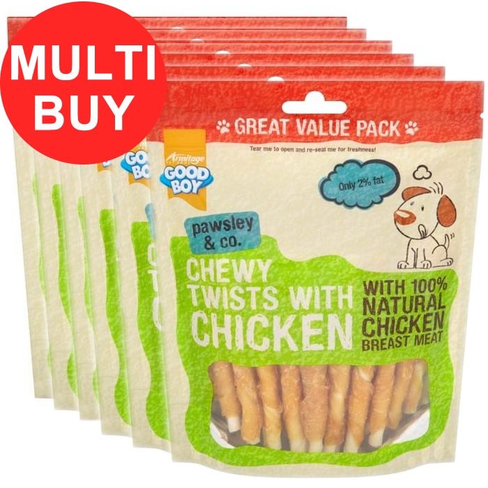 Good Boy Chewy Twists with Chicken 6 Pack