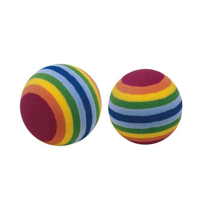 Large Foam Rainbow Balls For Cats