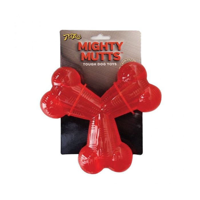 Mighty Mutts Large Rubber Tri Bone