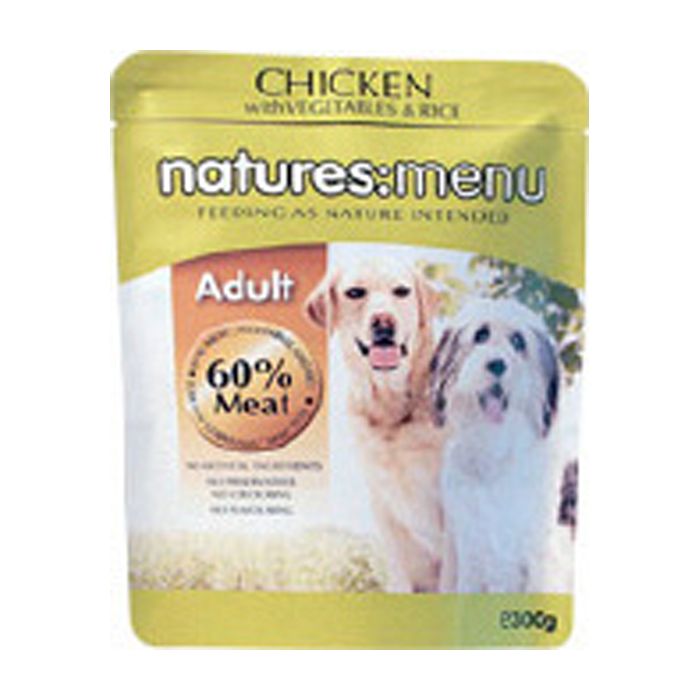 Natures Menu Adult Chicken, Vegetables & Rice Dog Food 8 x300g