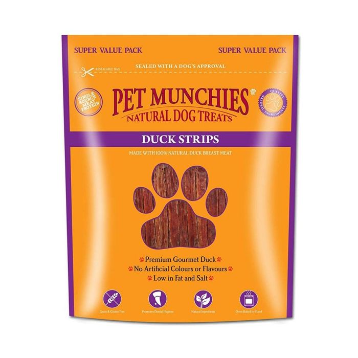 Pet Munchies Duck Strips 320g