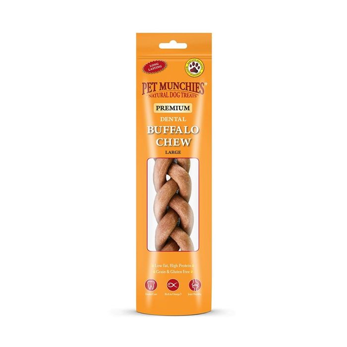 Pet Munchies Dental Buffalo Chew - Large