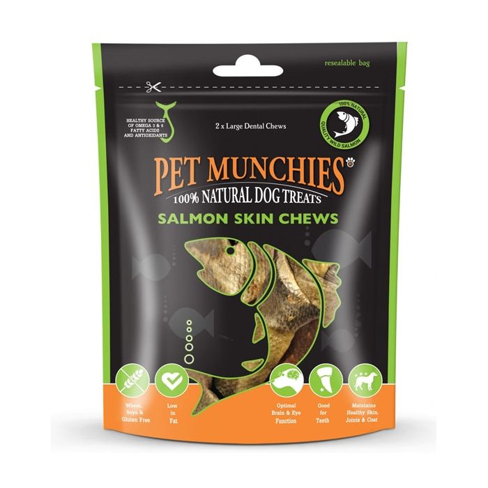 Pet Munchies Large Salmon Skin Chews