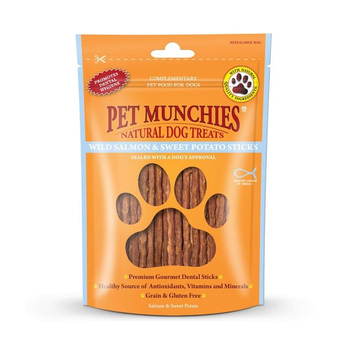 Pet Munchies Wild Salmon & Sweet Potato Sticks