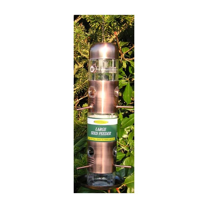 12 inch Large Bronze Seed Feeder - By Johnston & Jeff