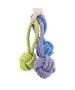 Happy Pet Nuts for Knots Ball Tugger - Green, Blue & Purple