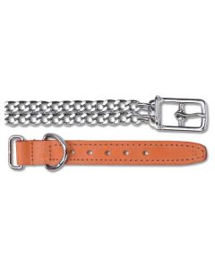 Ancol Leather & Chain Dog Collar