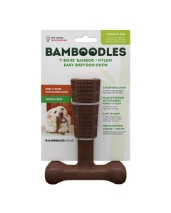 Bamboodle T-Bone Dog Chew Medium - Beef
