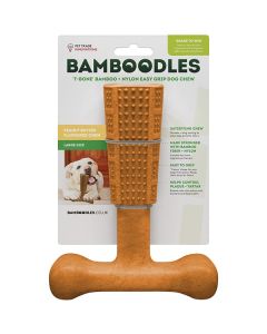 Bamboodle T-Bone Dog Chew Large - Peanut Butter
