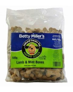 Betty Miller Lamb & Mint Bones 500g
