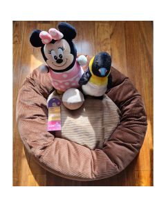 Luxury Donut Dog & Cat Bed - Caffe Latte
