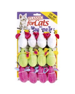 Classic Satin Mouse & Bell For Cats
