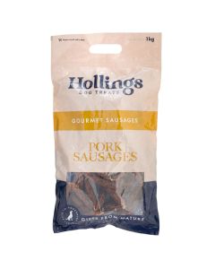 Hollings Gourmet Dog Sausages 1kg - Natural Dog Treats