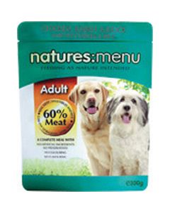 Natures Menu Adult Chicken, Rabbit & Duck Dog Food 8 x 300g