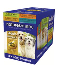Natures Menu Adult Multipack Dog Food 8 x 300g