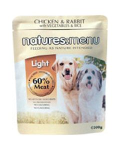 Natures Menu Light Chicken & Vegetables Dog Food  8 x 300g