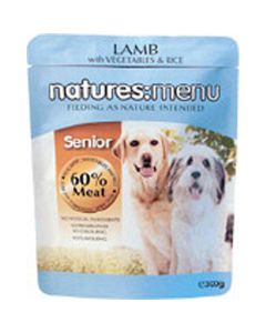 Natures Menu Senior Lamb & Vegetables Dog Food 8 x 300g