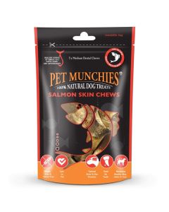 Pet Munchies Medium Salmon Skin Chews