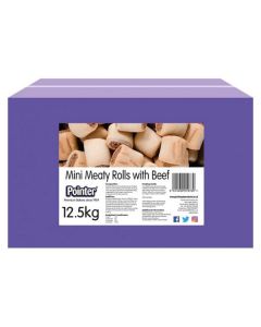 Pointer Mini Meaty Marrowbone Rolls with Beef 12.5kg
