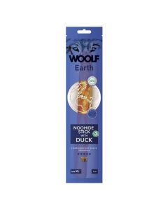 Woolf Earth Noohide XL Stick with Duck - 25cm long approximately