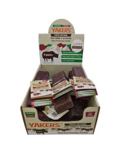Yakers Cranberry Extra Large Box of 10 Dog Chews - Bulk Buy